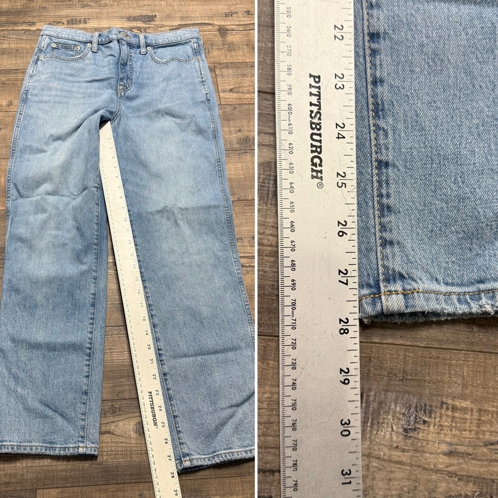 J. Crew High Rise Classic Vintage Light Blue Denim Jeans - Picture 12 of 12